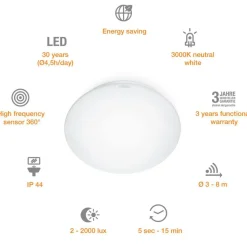 Steinel LED-Sensor-Innenleuchte RS 16 S Glashaube