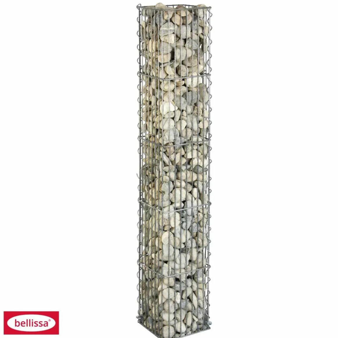 Steinsäule eckig 2- teilig 20 x 20 x 125 cm verzinkt