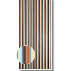 Streifenvorhang braun-beige