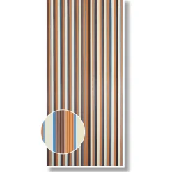 Streifenvorhang braun-beige