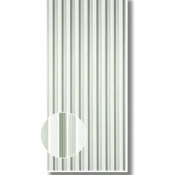 Streifenvorhang grau-weiß 90 x 200 cm