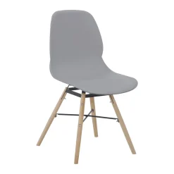 Stuhl „Amy 110“, 2er-Set, grau