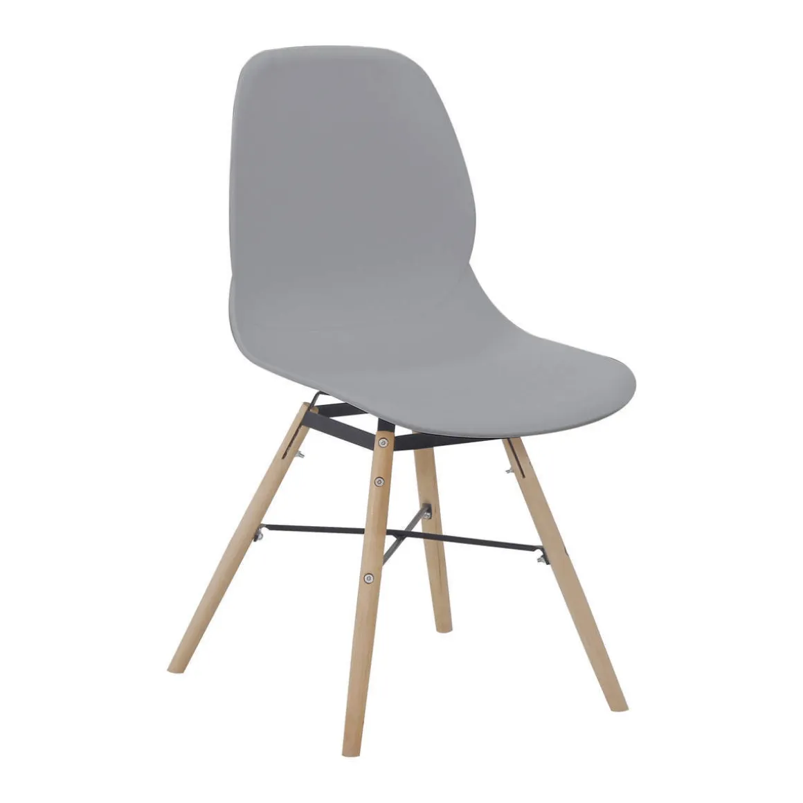 Stuhl „Amy 110“, 2er-Set, grau