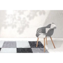 Stuhl „Dave 110“, 2er-Set, schwarz/weiß