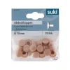 Suki Abdeckkappe Kunststoff Durchmesser 10 mm buche 20 Stück