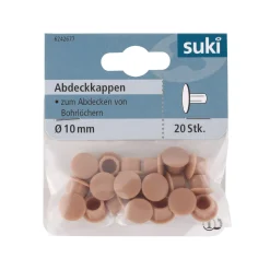 Suki Abdeckkappe Kunststoff Durchmesser 10 mm buche 20 Stück