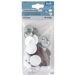 Suki Drehkeilbeschlag verzinkt mit Abdeckkappe 8 Stück