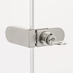 Suki Glastürschloss vernickelt für Ecktüren