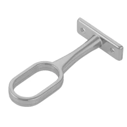 Suki Mittelhalter Durchmesser 3 cm oval silber