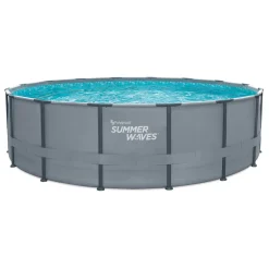 Summer Waves Elite Frame Pool 488x488x122cm Anthrazit