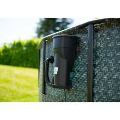 Summer Waves Elite Frame Pool 549x549x132cm Rattan Grau