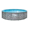 Summer Waves Elite Frame Pool 427x427x107cm Stein Grau