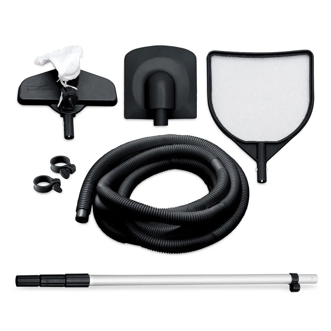 Summer Waves Elite Frame Pool 549x549x132cm Teak Optik