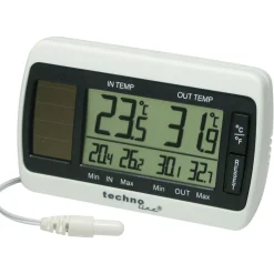 Technoline Thermometer WS 7008 solarbetrieben weiß
