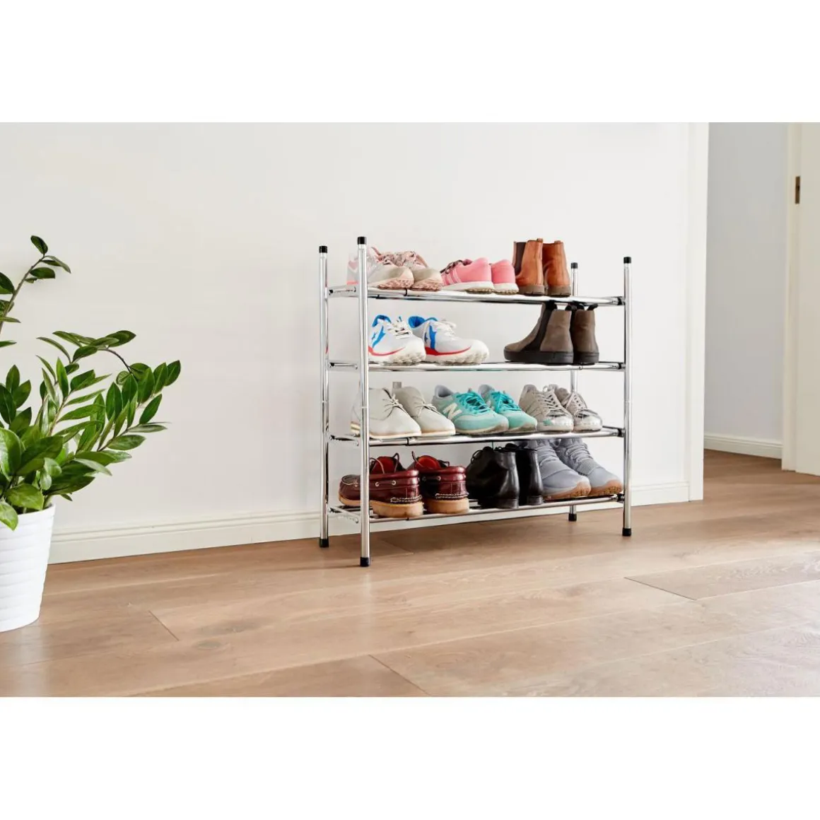 Teleskop Schuhregal ausziehbar stapelbar