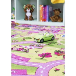 Teppich Sweet Village 140 x 200 cm Mehrfarbig