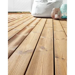 Terrassendiele Thermo Kiefer Terrass. 25x140x3900 mm geriffelt / glatt