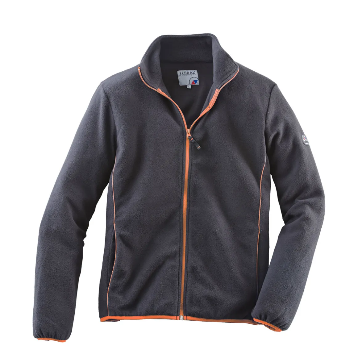 Terrax Workwear Fleecejacke schwarz-orange Größe 3XL