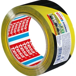 Tesa Signalband Markierungsklebeband Universal gelb-schwarz 66m x 50mm