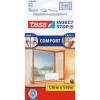 Tesa Fliegengitter Comfort 130 x 150 cm weiß für Fenster mit Klettband