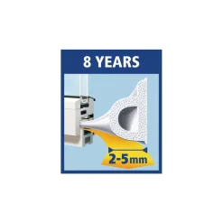 Tesa Gummidichtung P-Profil weiß 2-5 mm