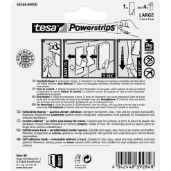 Tesa Haken Powerstrips Large Rechteckig Metall