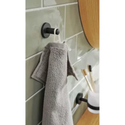 Tesa Handtuchhaken Moon mattschwarz