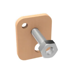 Tesa Klebeschraube für Mauerwerk viereckig 2 Stück Traglast 2 x 2,5 kg