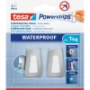 Tesa Powerstrips Waterproof Haken Small Metall und Plastik