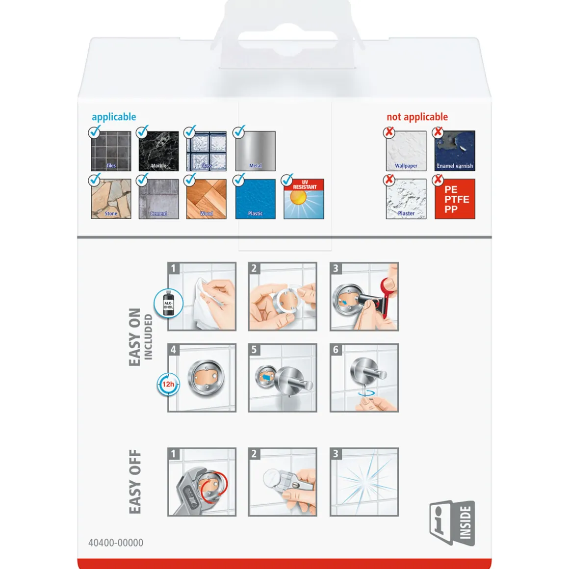 Tesa Toilettenrollenhalter ohne Deckel Deluxxe