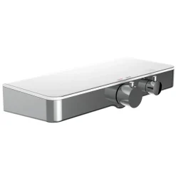 Thermostat-Duscharmatur Ocean chrom/weiß mit Ablage
