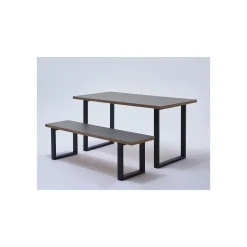 Tischbein Rechteck schwarz matt 71 x 59 x 3 cm