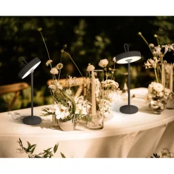 TL Ella Metall/KS grauLxBxH 12,5x12,5x35cm dimmbar