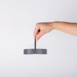 TL Ella Metall/KS grauLxBxH 12,5x12,5x35cm dimmbar