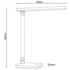 TL Mover Metall/KS schwarzLxBxH 31,8x14,8x38cm dimmbar