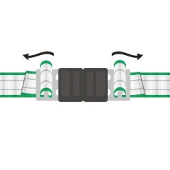 Torgriffverbinder Litzclip 4 cm 4 Stück