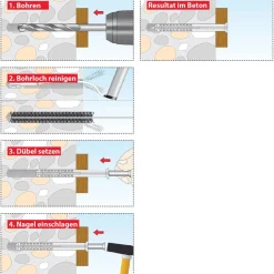 TOX Nageldübel Attack 8/100 50 Stück