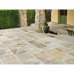 Trittstein Sandstone Gaya handbekantet 30 x 2,5 cm