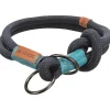 Trixie Be Nordic Zug-Stopp-Halsband S-M dunkelblau/hellblau 40 cm/ø 8 mm