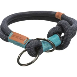 Trixie Be Nordic Zug-Stopp-Halsband S-M dunkelblau/hellblau 40 cm/ø 8 mm