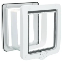 Trixie 4-Wege Freilauftür Größe XL 24 x 28 cm weiß