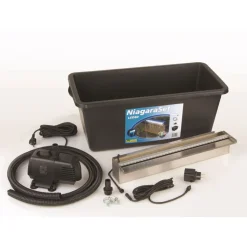 Ubbink Überlauf-Element-Set Niagara inkl Pumpe und LED-Beleuchtung 60 cm