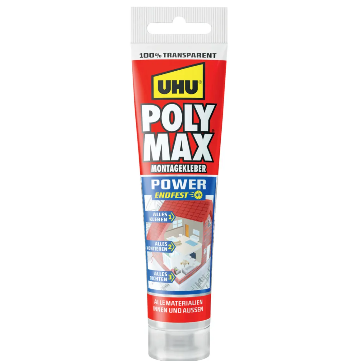 UHU Montagekleber Poly Max Power transparent 115 g