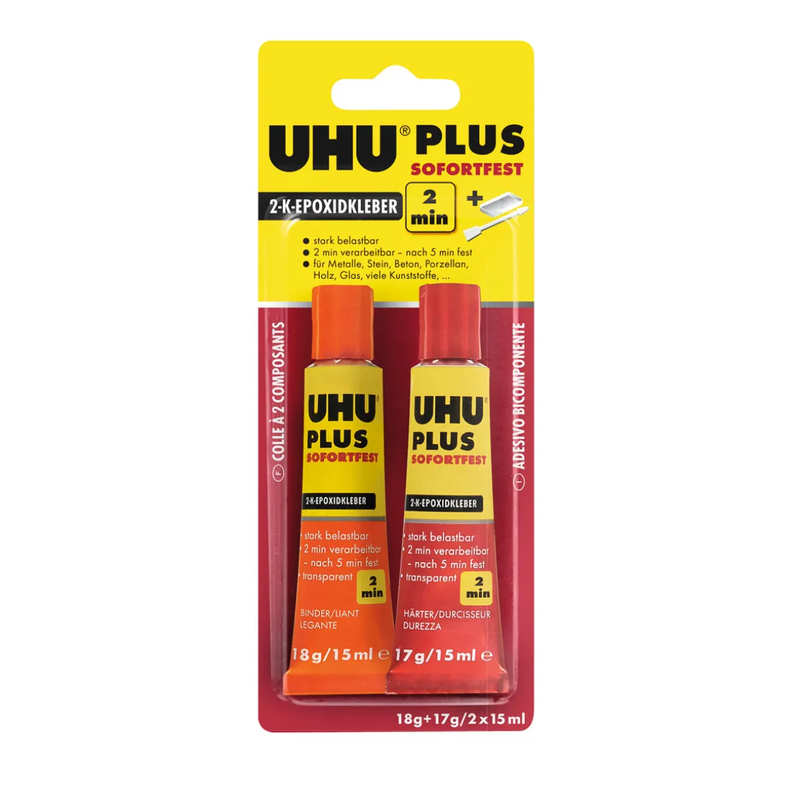 UHU Zwei-Komponenten-Klebstoff plus sofortfest 35 g