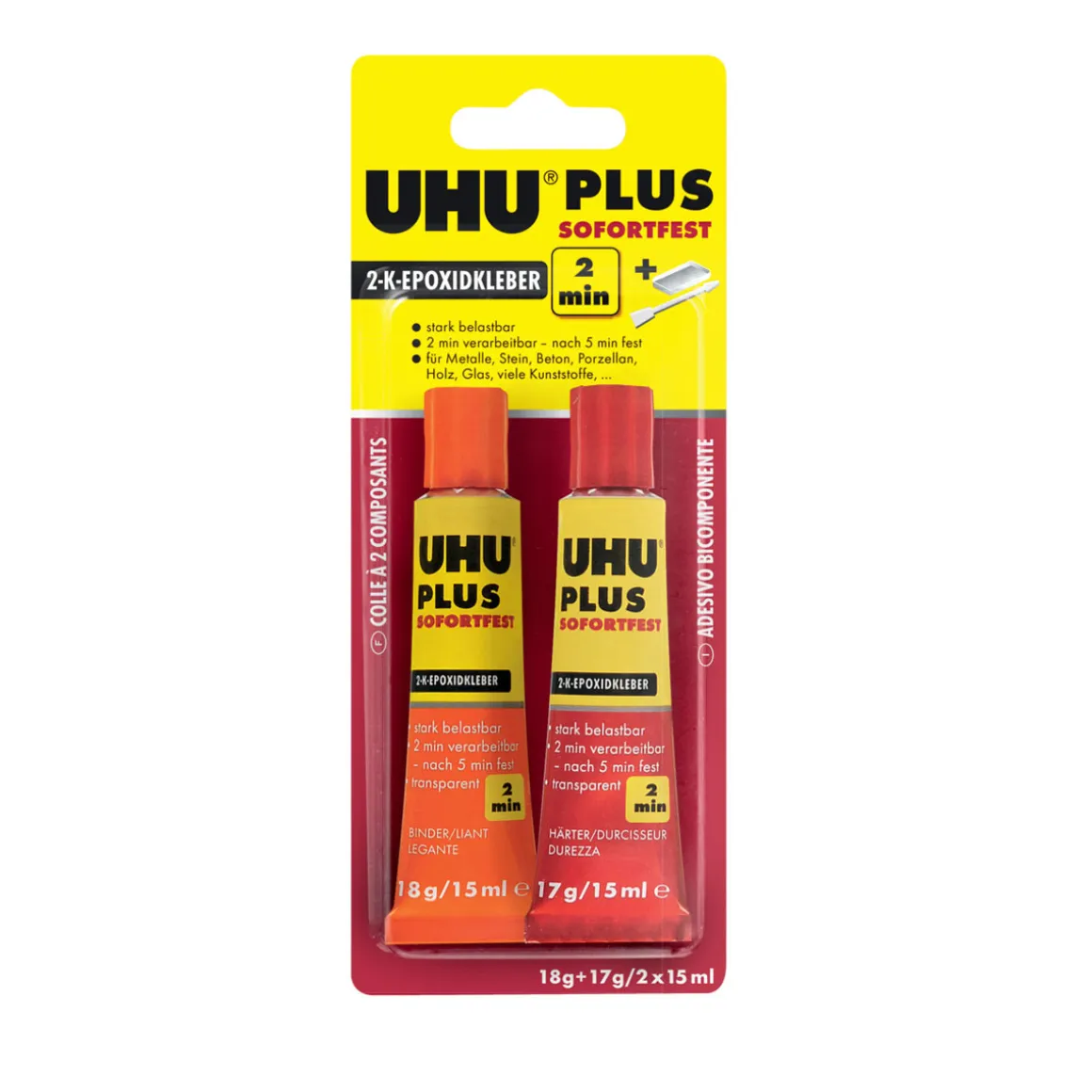 UHU Zwei-Komponenten-Klebstoff plus sofortfest 35 g