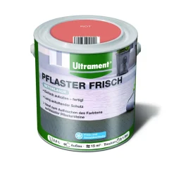 Ultrament Betonlasur Pflaster Frisch rot 2,5 L für ca 15 m²