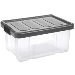 Unibox Puzzle 14 L mit Klickdeckel transparent/anthrazit