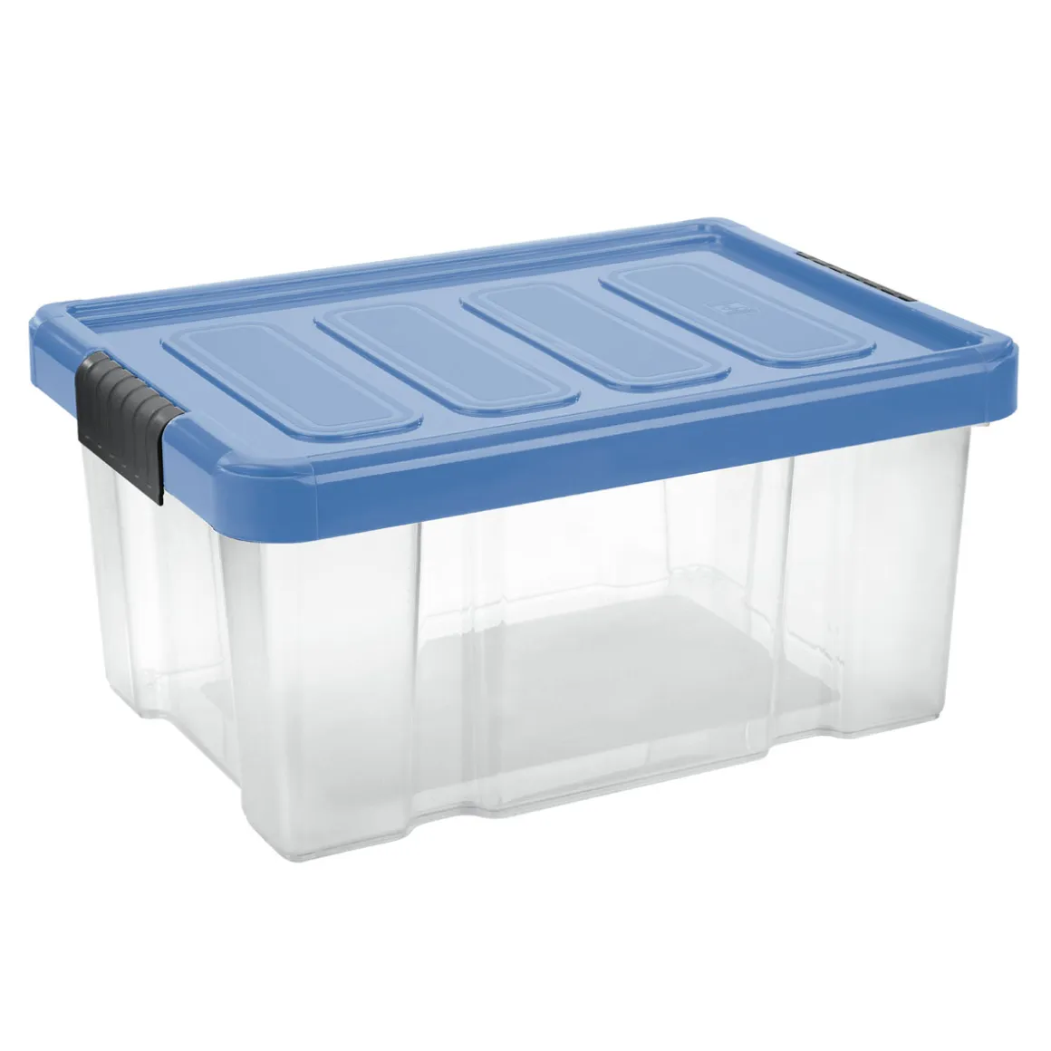 Unibox Puzzle 14 L mit Klickdeckel transparent/hellblau