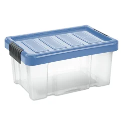 Unibox Puzzle 5 L mit Klickdeckel transparent/hellblau