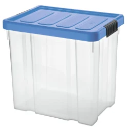 Unibox Puzzle 28 L mit Klickdeckel transparent/hellblau
